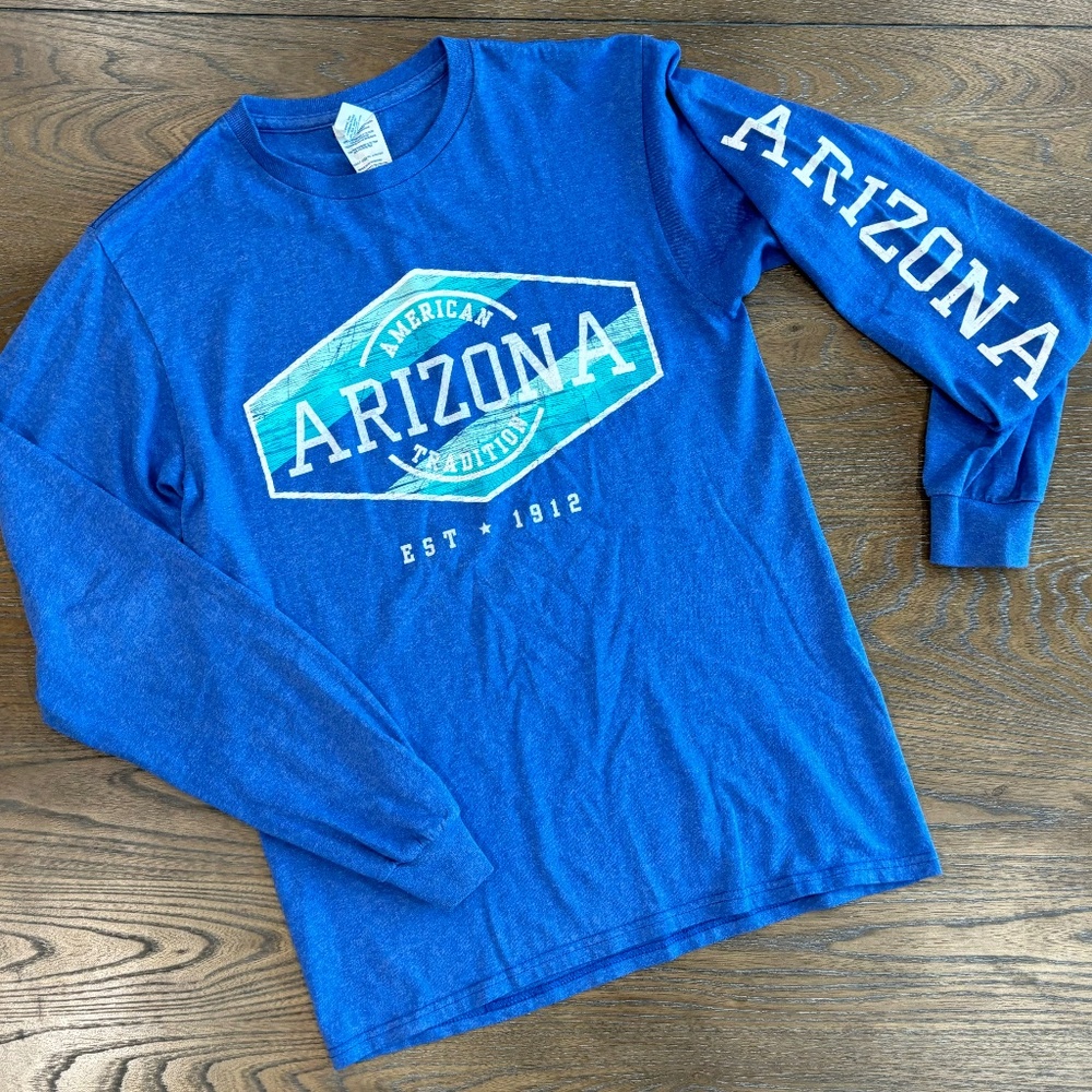 Arizona Long Sleeve T-Shirt | Blue | Small